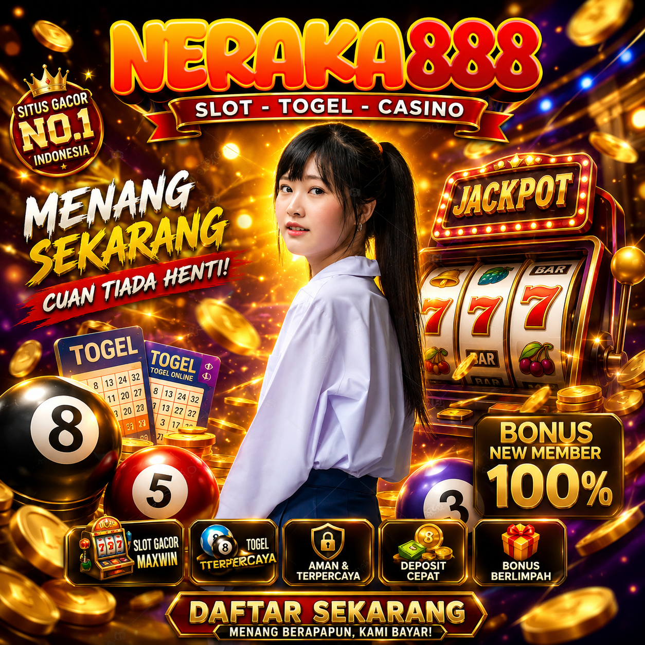 Galeri foto NERAKA888 - Situs Slot Pay4d Terbesar dengan Result Togel Paling Lengkap Se Asia di Mahjong